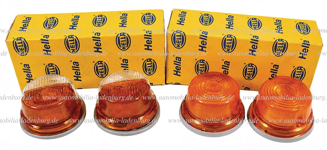 PORSCHE Set of 4 Hella blinker lights for Porsche 911R (K23269), NOS German Description PORSCHE: PORSCHE Set of 4 Hella blinker lights for Porsche 911R (K23269), NOS German Description PORSCHE Konvolut 4 Hella Blinkleuchten fÃ¼r Porsche 911R (K23269), NOS