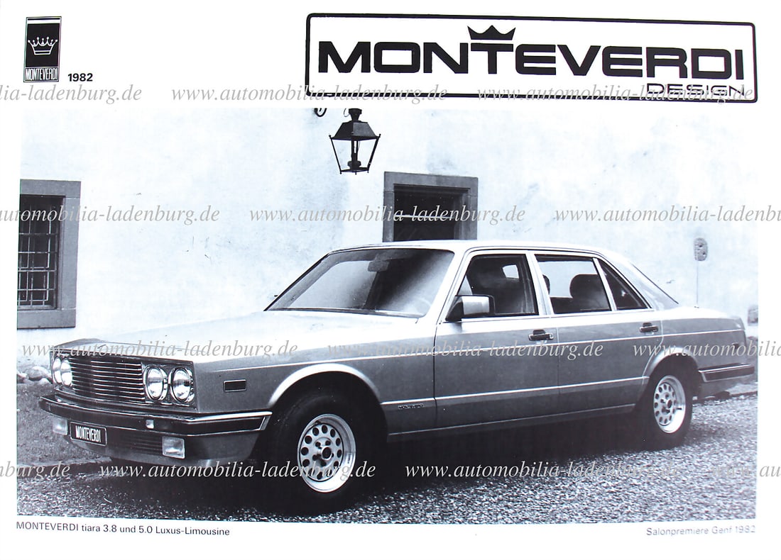 MONTEVERDI 1982, factory brochure "55 years of Monteverdi 1925-1982", 14 pages good condition (1 of 1)