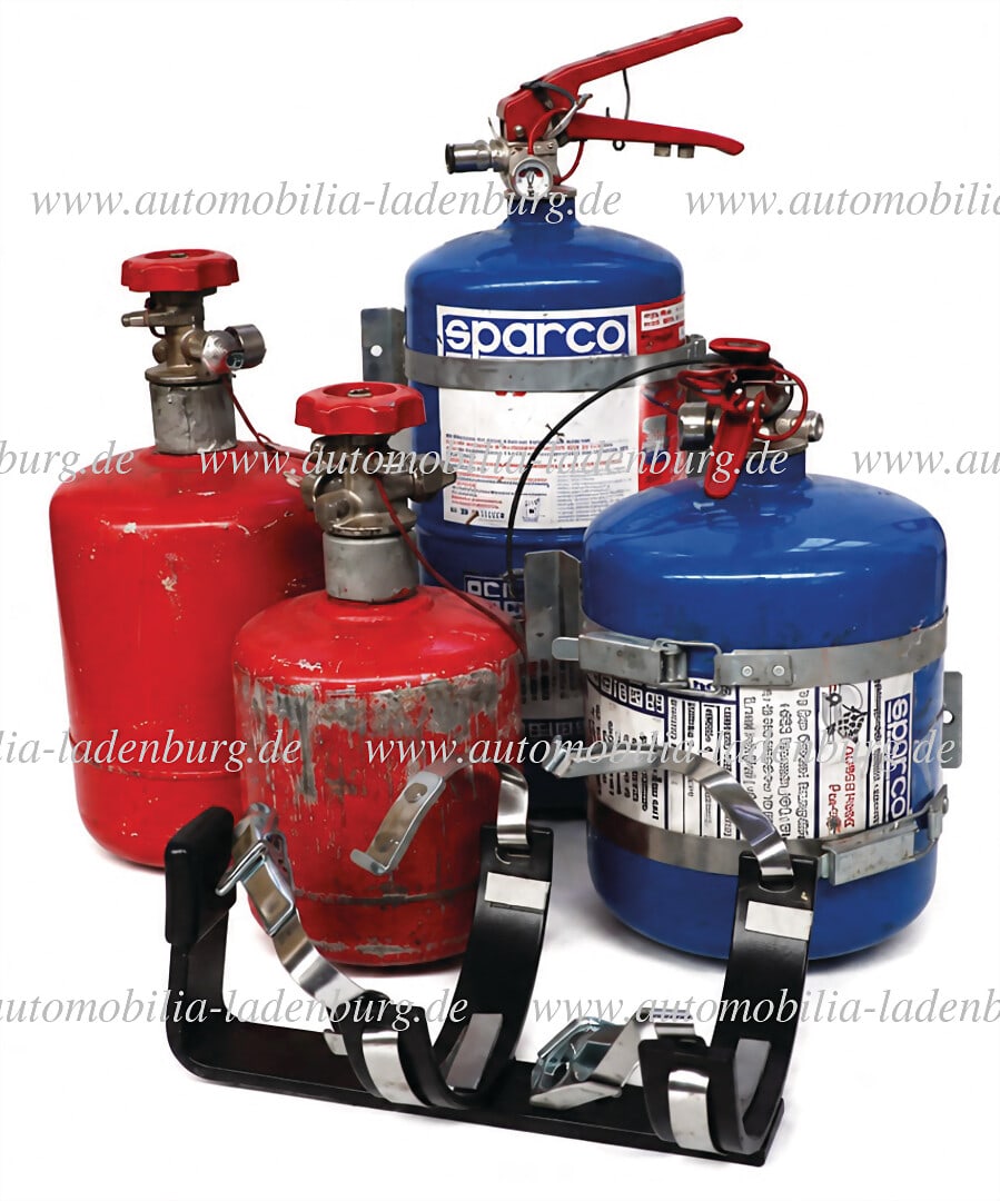 SPARCO Mixed lot of 4 pieces, 2 Sparco racing fire extinguishers, two more without manufacturer (1 of 1)
