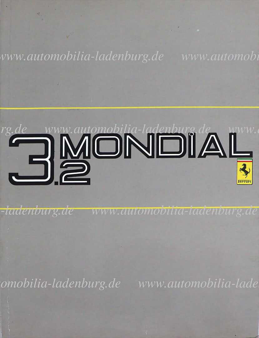 FERRARI Operating instructions Ferrari Mondial 3.2 (377/85), trilingual, good condition German (1 of 1)