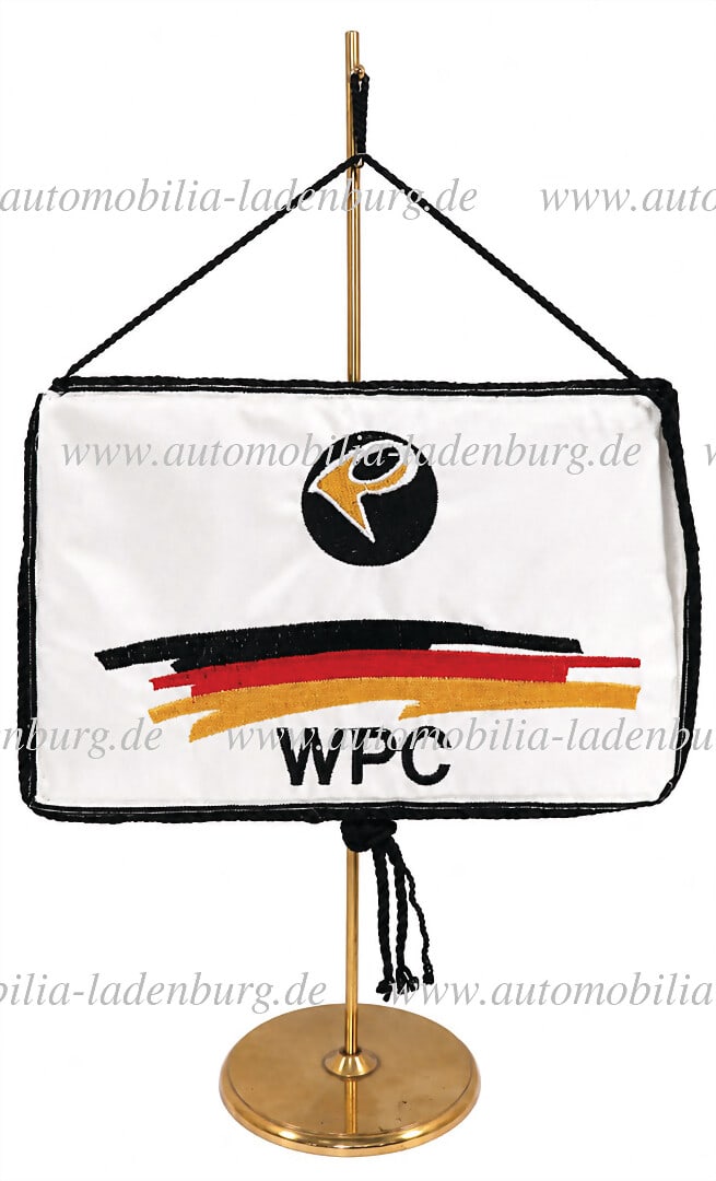 PORSCHE Table pennant "WPC - WÃ¼rttembergischer Porsche Club", height 41cm German (1 of 1)