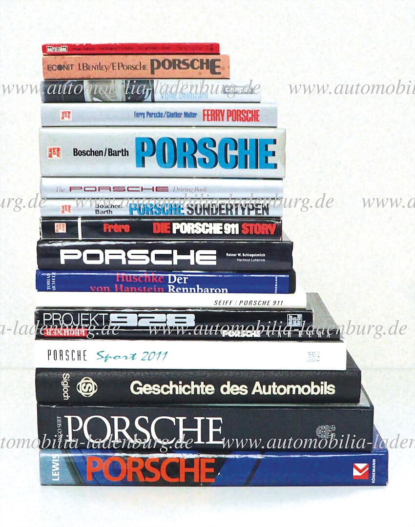 PORSCHE Collection of 17 books, including e.g. "Projekt 928" by Weitmann / Steinemann; "Porsche" by (1 of 1)