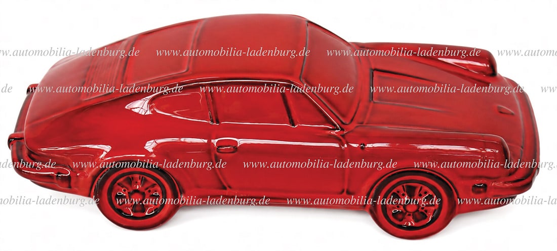 PORSCHE beautiful ceramic model Porsche 911, manufacturer (Burkart Kunstkeramik), 33x14x8cm German (1 of 1)