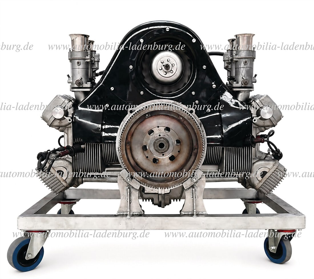 PORSCHE Drive unit Porsche 4-Cam Type 547/692 Fuhrmann for 356 Carrera / 904 "Capricorn", Weber: PORSCHE Drive unit Porsche 4-Cam Type 547/692 Fuhrmann for 356 Carrera / 904 "Capricorn", Weber carburetor 46IDA3 / 46IDA2; original dual ignition Bosch ZV2/6S19, king-shaft drive, sehr guter Zustand 
