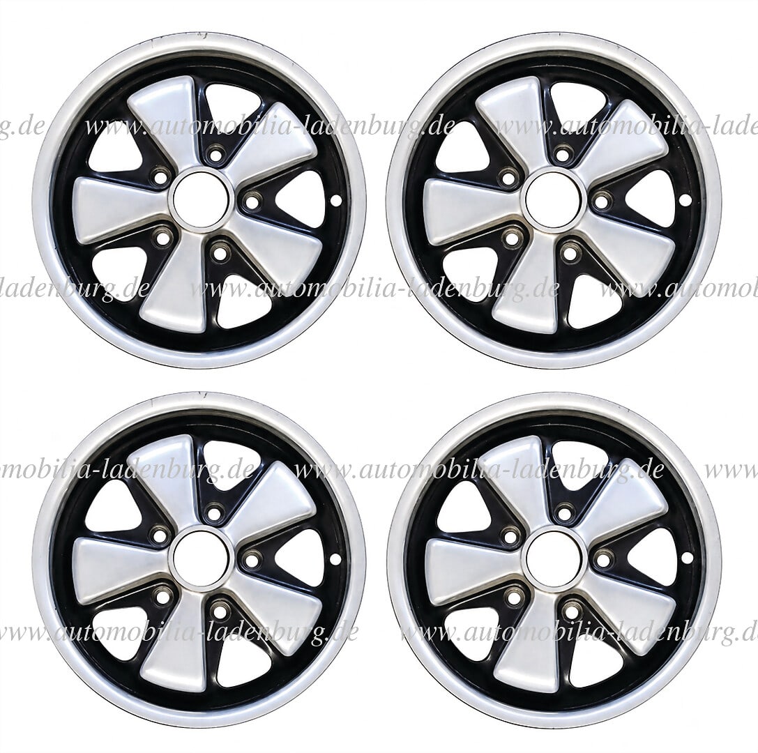 PORSCHE a set of Porsche Fuchs rims 6Jx15 "Deep Six", dated 1970, used German Description PORSCHE: PORSCHE a set of Porsche Fuchs rims 6Jx15 "Deep Six", dated 1970, used German Description PORSCHE ein Satz Porsche Fuchsfelgen 6Jx15 "Deep Six", datiert 1970, gebraucht