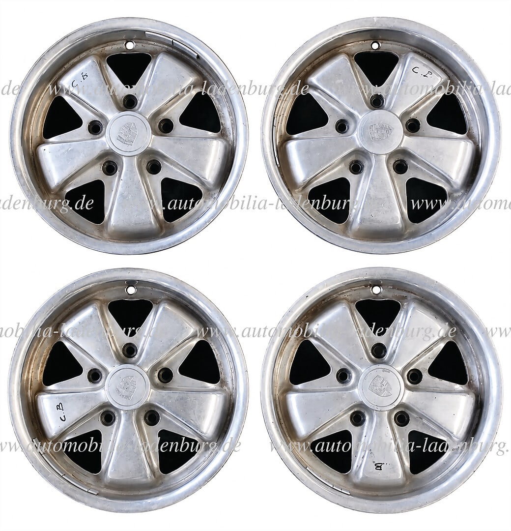 PORSCHE 1 set of Porsche Fuchs rims 6Jx15 "Deep six", dated 3x 1970, 1x 1971, used, optically good (1 of 1)