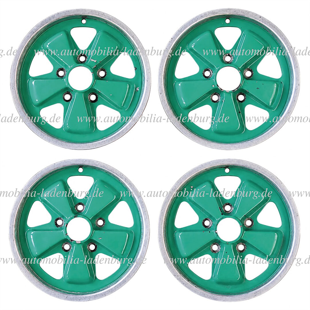 PORSCHE 1 set of Porsche Fuchs rims "Deep six", 6Jx15, dated 2x 1972, 1x 1973, 1x 1976, used, (1 of 1)