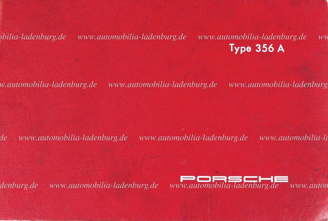 PORSCHE Spare parts catalog III Porsche 356A, issue May 1957, (6003.13), trilingual, pages slightly (1 of 2)