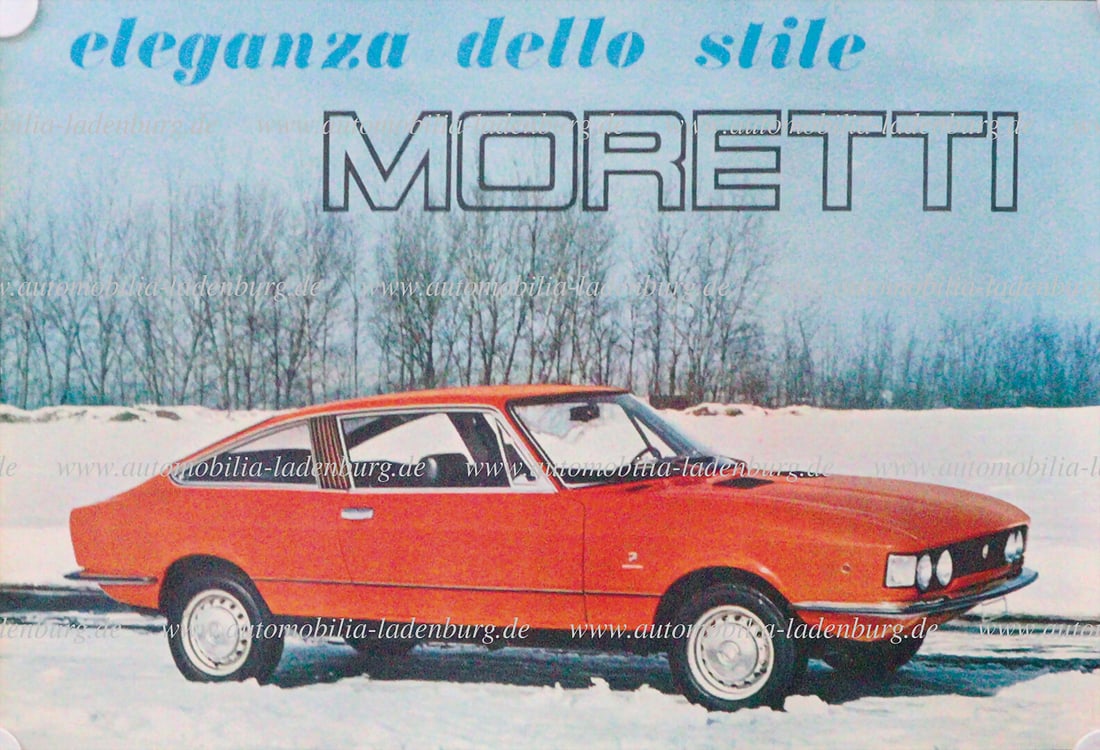 MORETTI original advertising poster "Eleganza dello Stile Moretti", 42x62cm, good condition German (1 of 1)
