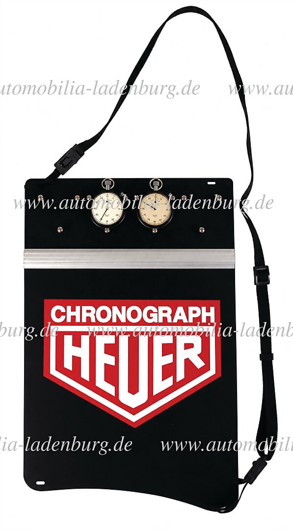 HEUER Timekeeper's board with two Heuer stopwatches (70s), good condition German Description: HEUER Timekeeper's board with two Heuer stopwatches (70s), good condition German Description HEUER Zeitnehmertafel mit zwei Heuer Stoppuhren (70er Jahre), guter Zustand
