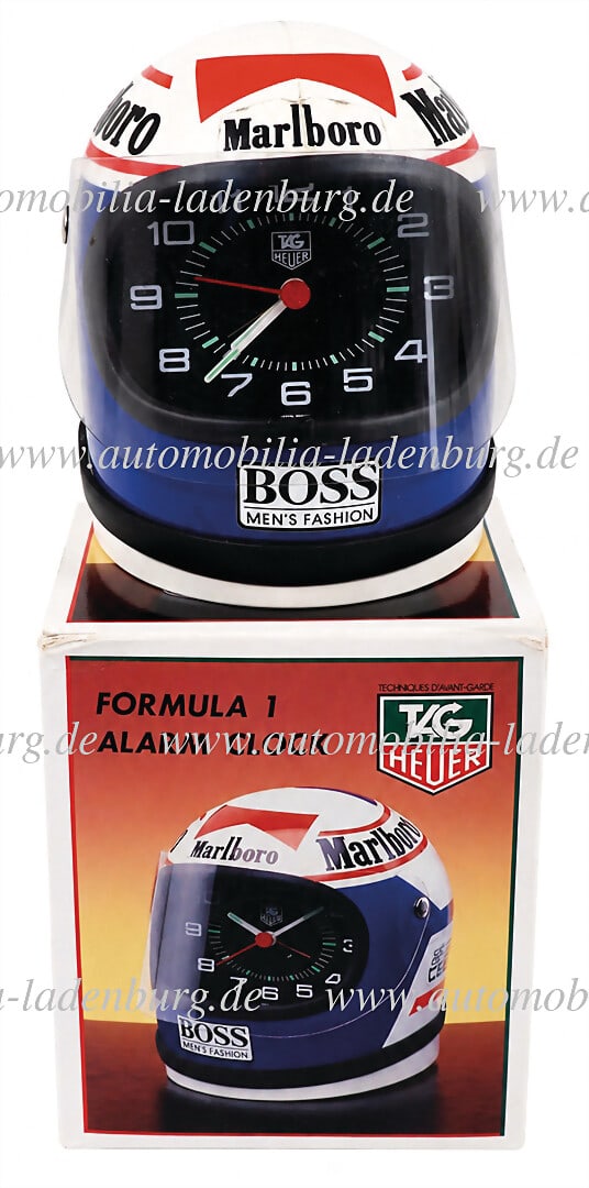 TAG HEUER Helmet clock "Formula 1 Alarm Clock", in original packaging, NOS, functional German (1 of 1)
