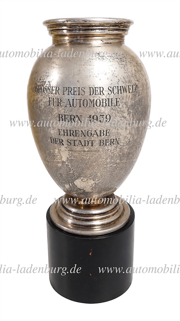 ESTATE OF HANS HUGO HARTMANN 1939, silver trophy on wooden base (hallmarked 800) "GROSSER PREIS DER (1 of 1)