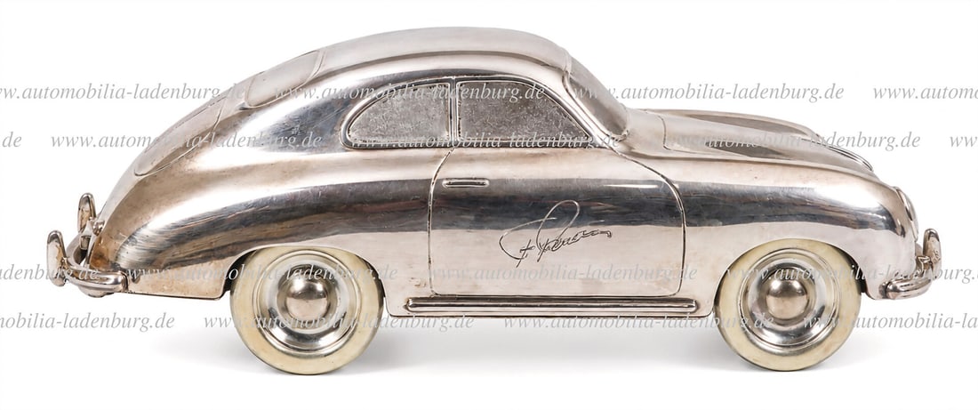 PORSCHE Silver model (925) personal gift from Ferry Porsche, with facsimile signature "F. Porsche", (1 of 4)