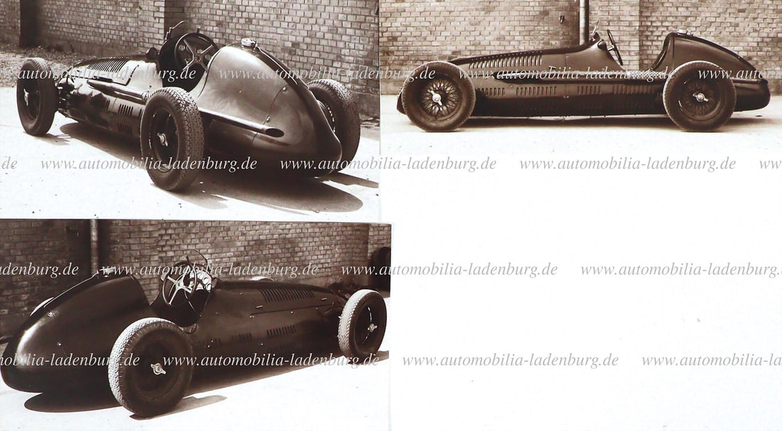 MASERATI 1949, set of 3 original factory photos (Barbieri) Maserati 4CLT, 8x14cm German (1 of 2)