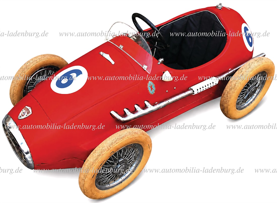 GIORDANI (FERRARI) 1964, Giordani Indianapolis children's pedal car, with white super balloon tires, (1 of 5)
