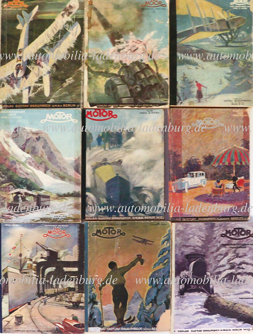 COLLECTION MAGAZINE MOTOR GUSTAV BRAUNBECK Extensive collection of the automobile history magazine (1 of 4)