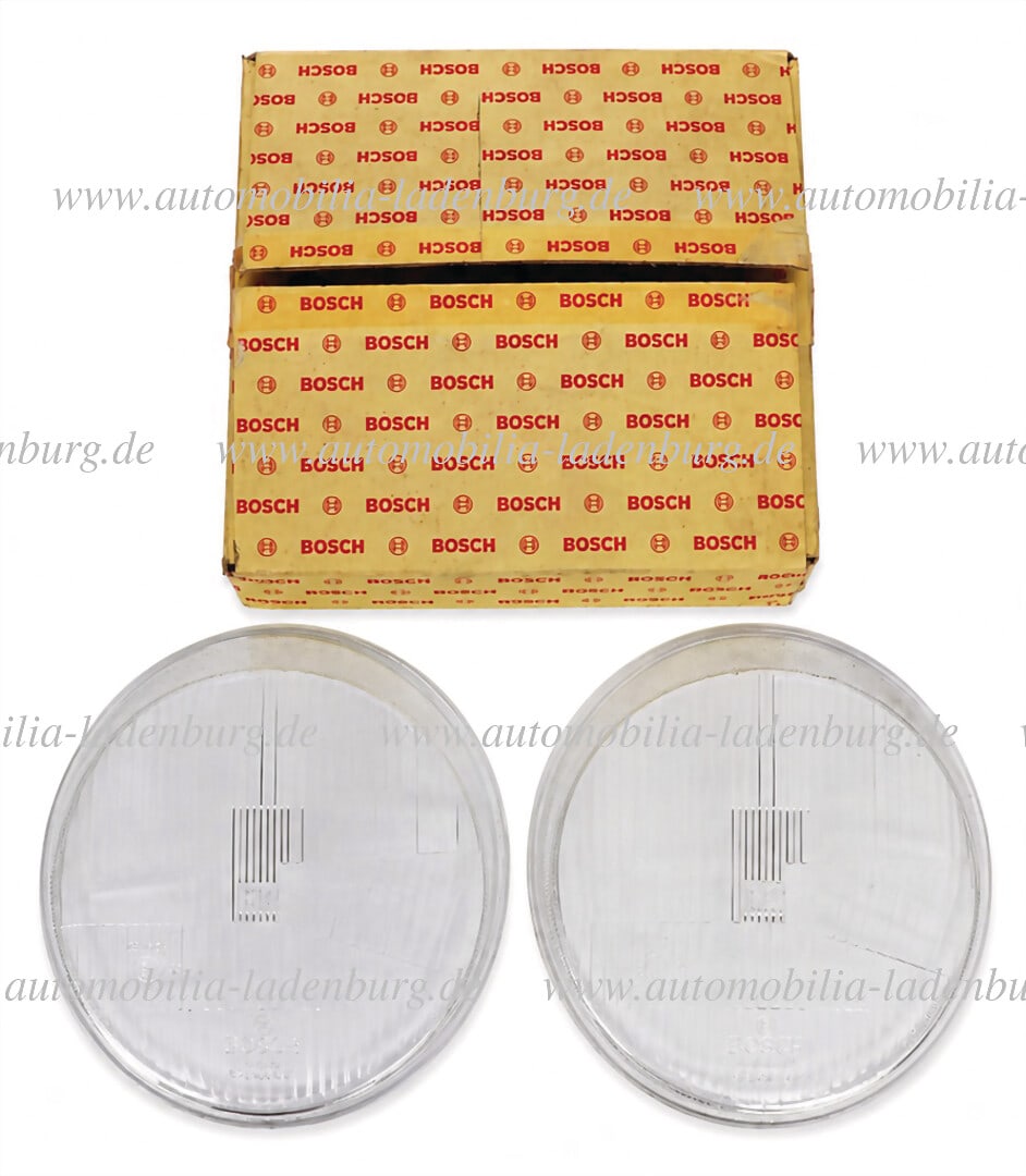 BOSCH original Bosch headlight lenses (2x), part no. 1 305 614 005, for H4 headlights, white, good (1 of 1)