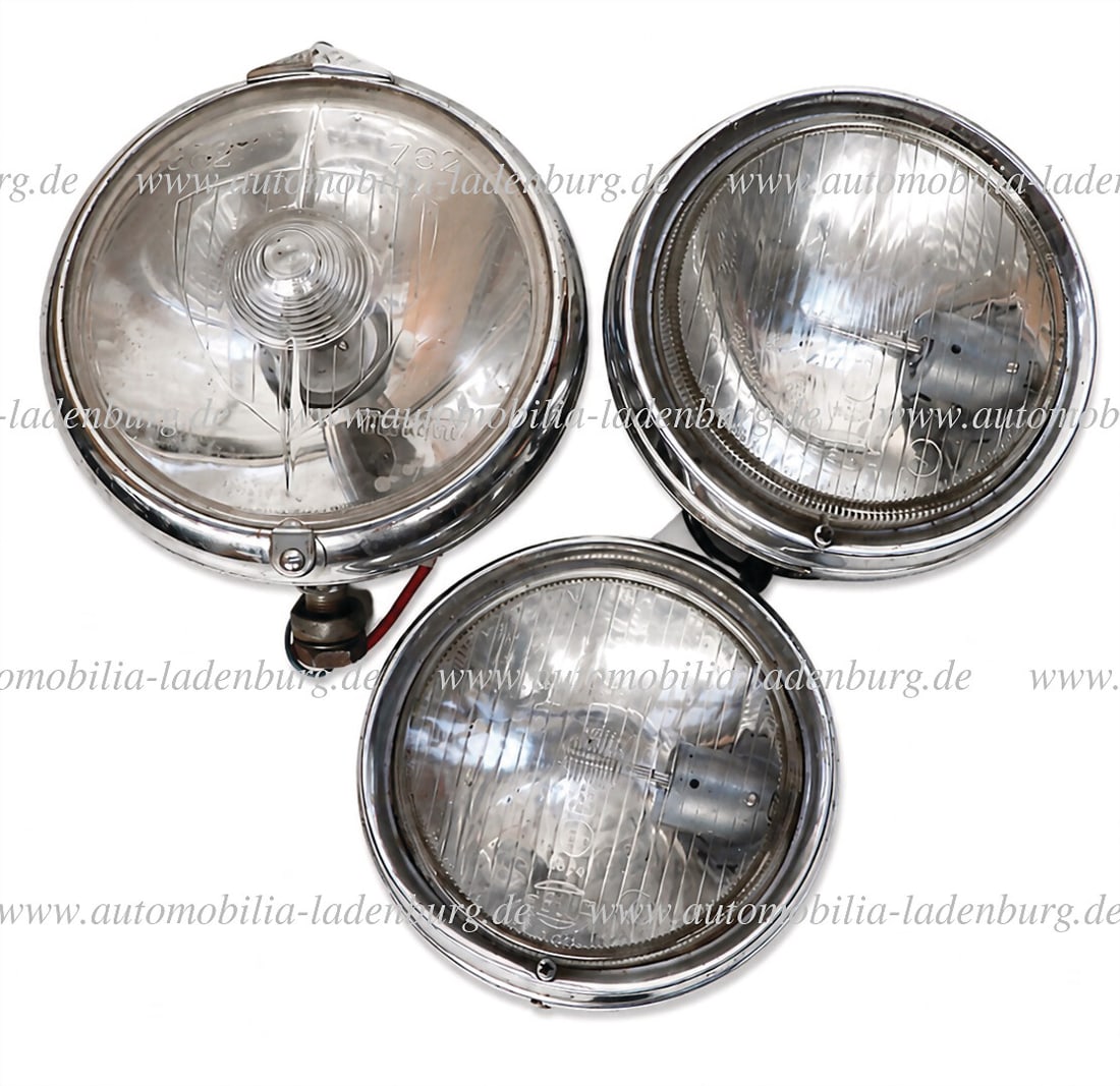 HELLA, MARCHAL Set of 3 pieces, 2x Hella auxiliary headlights, part no. IGM 5122 HB, 1x Marchal (1 of 1)