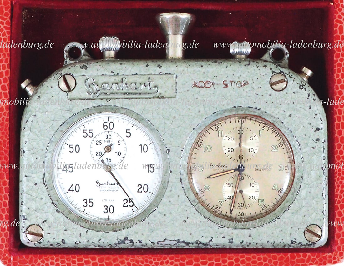 HANHARD original Hanhard Addi-Stop "Doppelstop", DUAL CHRONO, in original case, good condition (1 of 1)