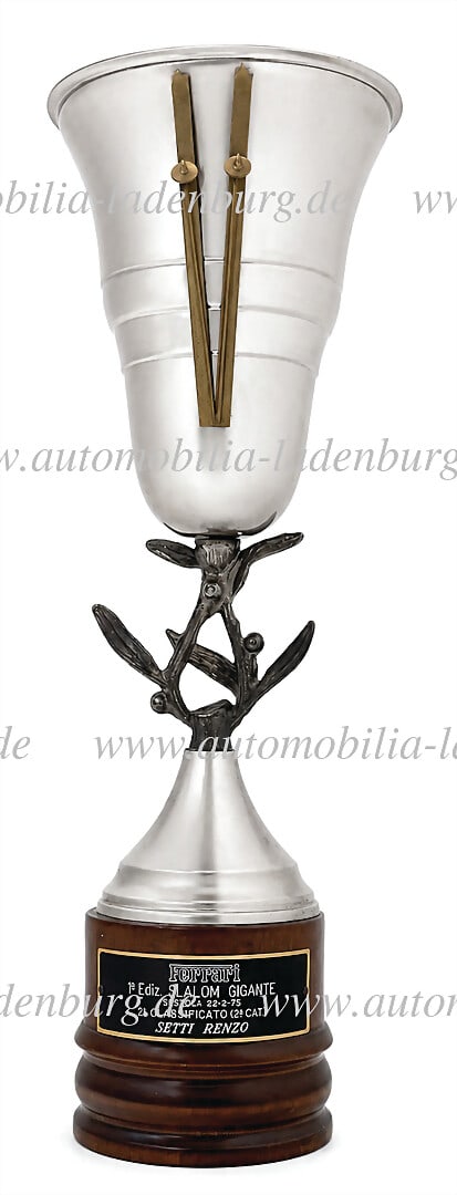 FERRARI / RENZO SETTI Winner's trophy by Ferrari racing mechanic Renzo Setti, "Ferrari 1st Ediz. (1 of 1)