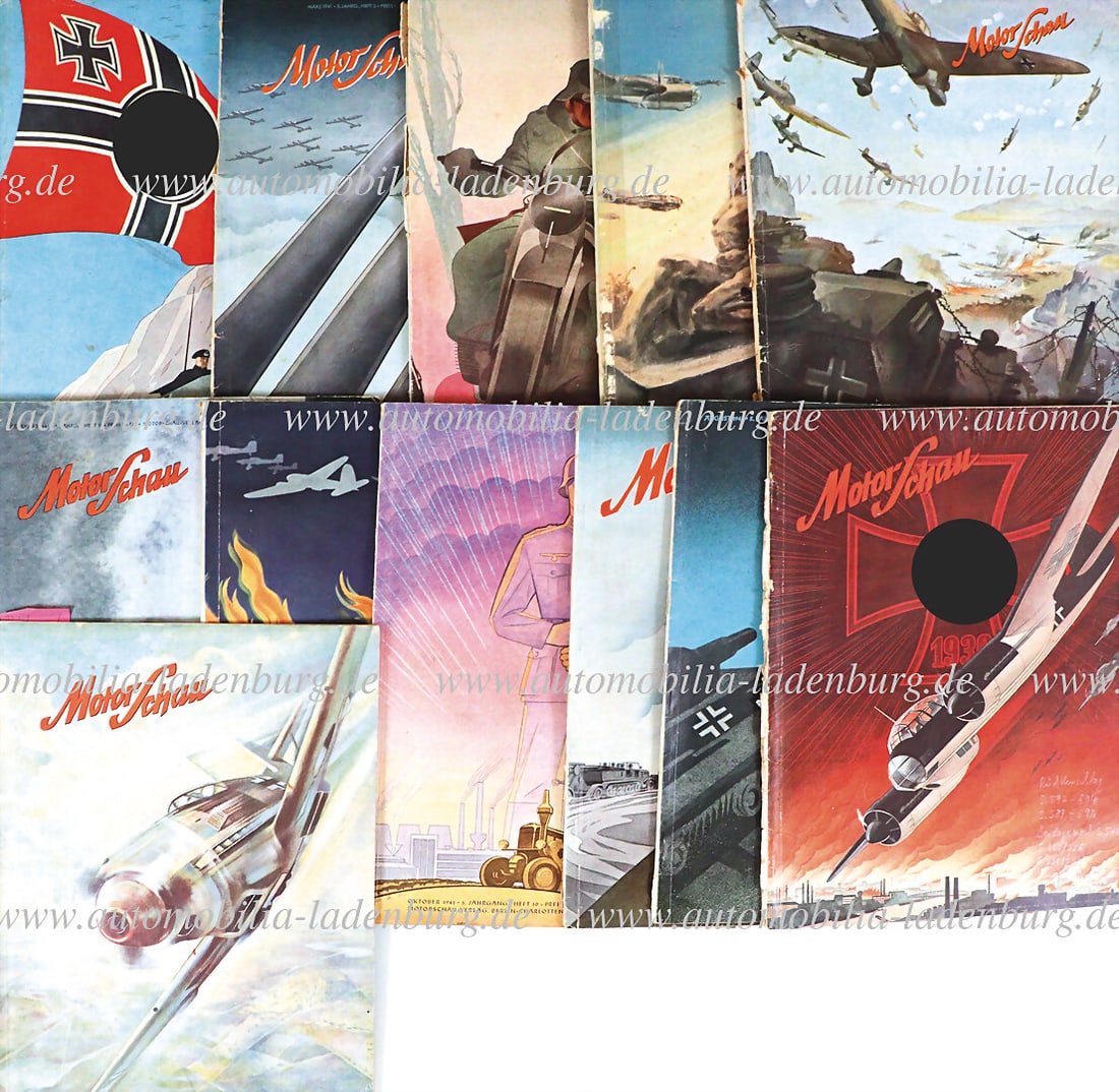 MOTOR SHOW mixed lot of 12 pieces of the magazine "Motor-Schau", 1941, issues 1-12, Berlin- (1 of 1)