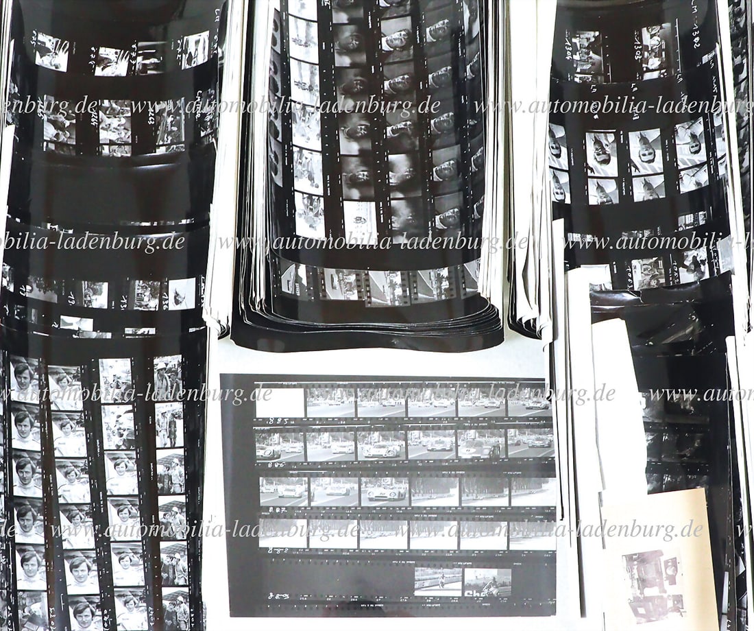 STEVE MCQUEEN "THE LOST LE MANS PHOTOS" Collection of more than 2000 original contact sheets, from (1 of 1)