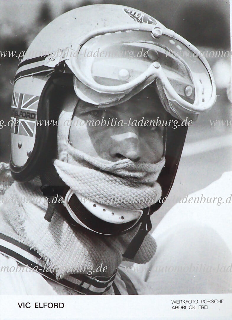 PORSCHE Mixed lot of 2 pieces, including signed art print "917 Langheck" by Nicolas Hunziker, signed: PORSCHE Mixed lot of 2 pieces, including signed art print "917 Langheck" by Nicolas Hunziker, signed by Vic Eldord and Gerard Larrousse (dated Le Mans 2014), also signed by Hunziker, 70x50cm, plus ori