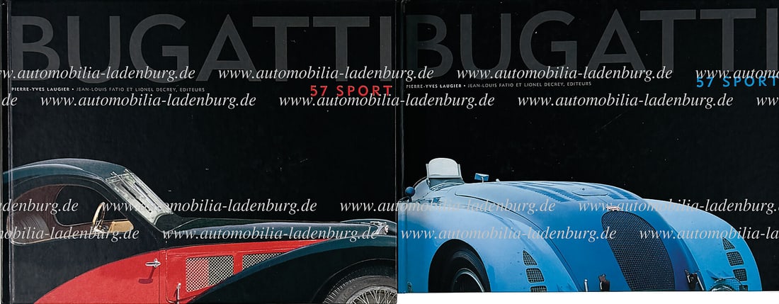BUGATTI 2004, two books "Bugatti 57 Sport", by Pierre Yves Laugier, volume 1 & 2, (ISBN (1 of 1)