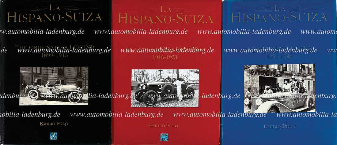 HISPANO SUIZA Collection of 3 books, including "La Hispano-Suiza - The Origins of a Legend (1 of 1)