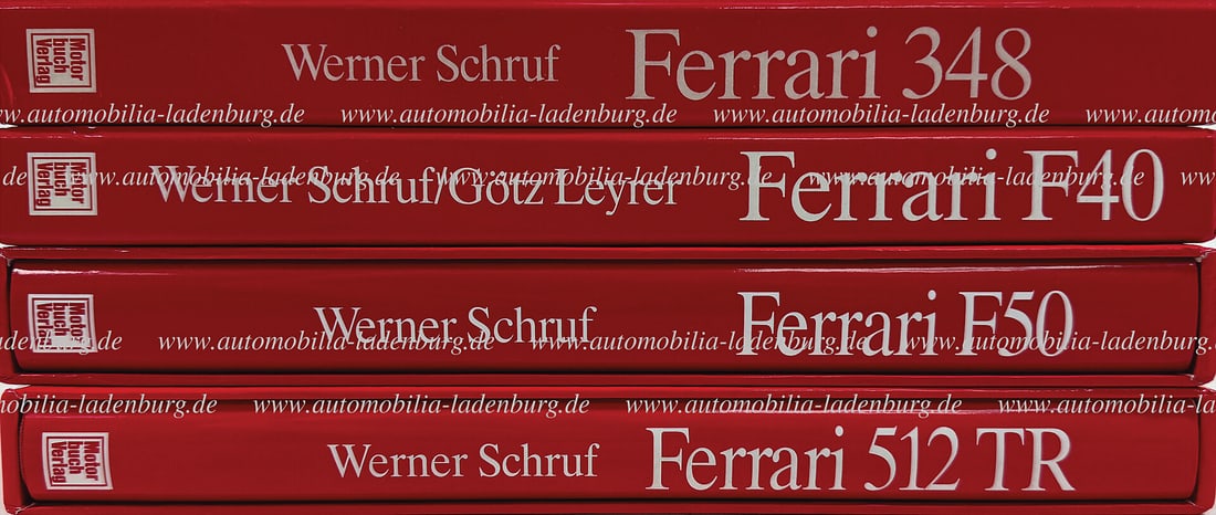 FERRARI Collection of 4 books, including "Ferrari 512TR", "Ferrari F50"; "Ferrari F40"; "Ferrari (1 of 1)