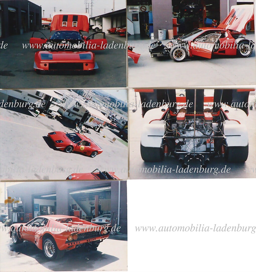FERRARI Mixed lot of 5 original color photographs Ferrari 365BB LM (probably #18095), each 9x12cm: FERRARI Mixed lot of 5 original color photographs Ferrari 365BB LM (probably #18095), each 9x12cm German Description FERRARI Konvolut 5 original Farbaufnahmen Ferrari 365BB LM (wohl #18095), je 9x12cm
