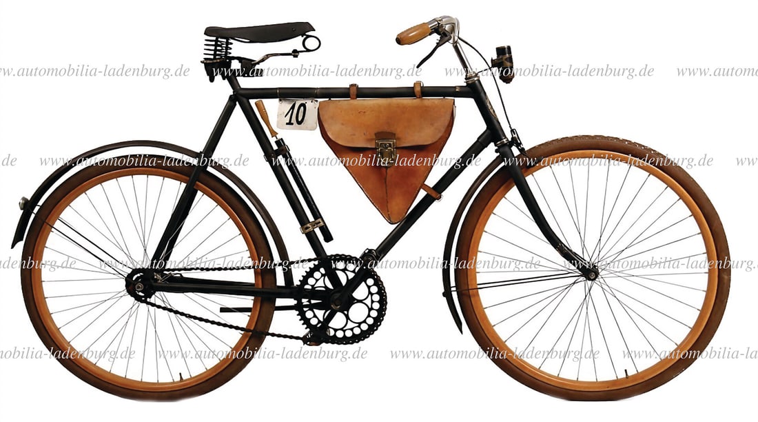 OPEL 1907, Opel model 90, partially completed, with carbide lamp, lockable leather bag with key, air (1 of 7)