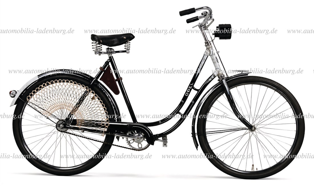 OPEL 1930s, Opel ladies' bicycle "Blauschild", completely restored, with stamp brake, Nirona (1 of 10)