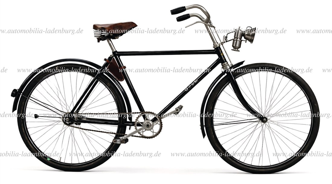 OPEL ca. 1930s, Opel model "Jugend" bicycle, complete, frame number "2096508", with stamped brake, (1 of 7)