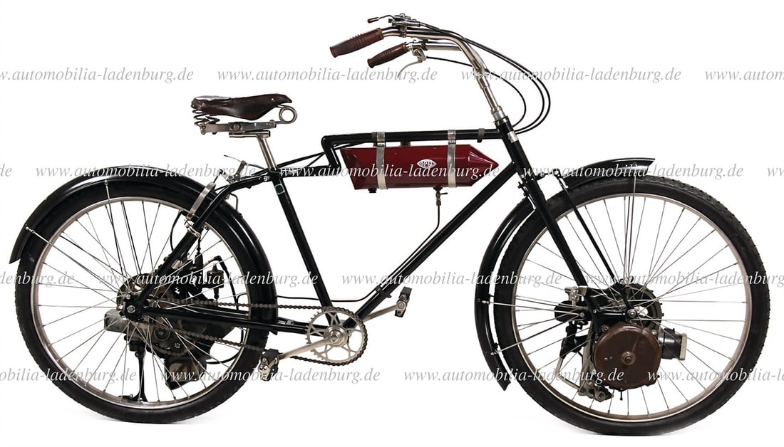 OPEL 1919, Opel motorized bicycle, with Z-frame shape, torpedo tank, ready to ride and complete, (1 of 10)