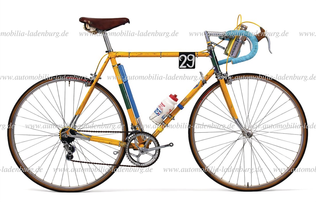 GINO BARTALI 1959, Gino Bartali racing bike, unrestored paintwork, frame number "66047", with (1 of 10)