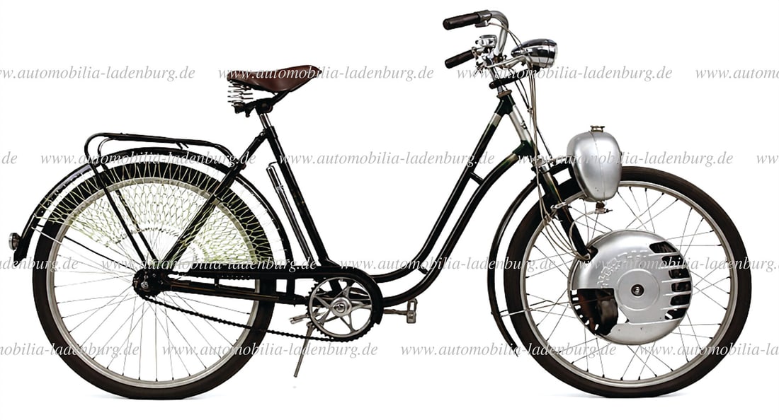 NSU / NORDAP ca. 1950s, NSU ladies' bike, frame number "760255", with 31cc type N1 Nordap auxiliary (1 of 10)