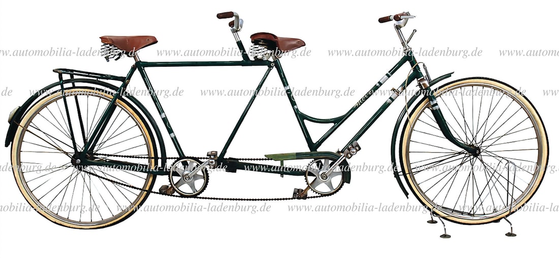 MÃ–VE 1955-1960, MÃ¶ve (VEB) tandem bicycle, frame number "066052", probably (1 of 8)