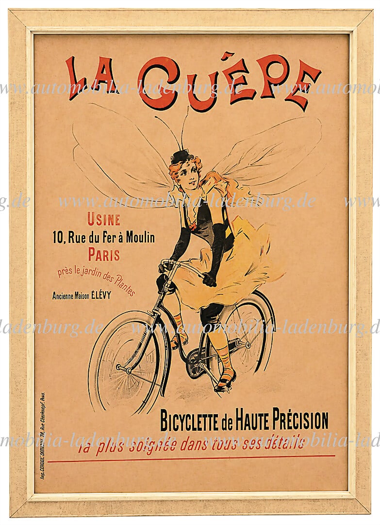 LA GUEPE PARIS around 1900, beautiful Art Nouveau advertising poster "La GuÃ©pe - (1 of 1)
