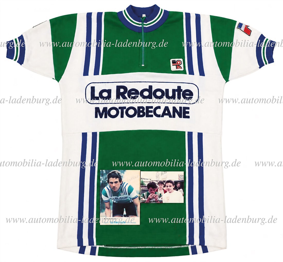 LA REDOUTE / BERNARD VALLET Mixed lot of 3 pieces, including original La Redoute Motobecane jersey (1 of 5)
