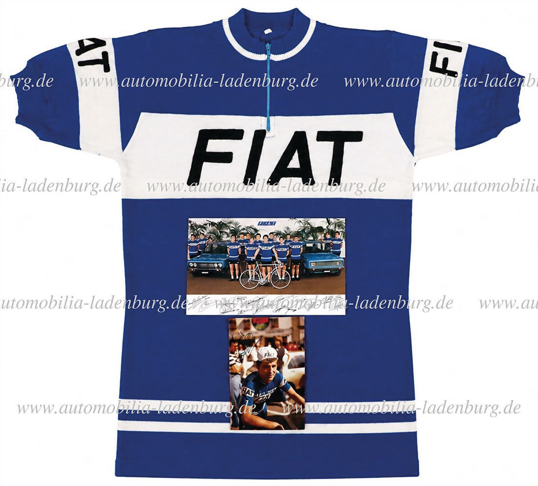 FIAT / JACQUES STABLINSKI Mixed lot of 3 pieces, including original Fiat jersey (unknown (1 of 2)