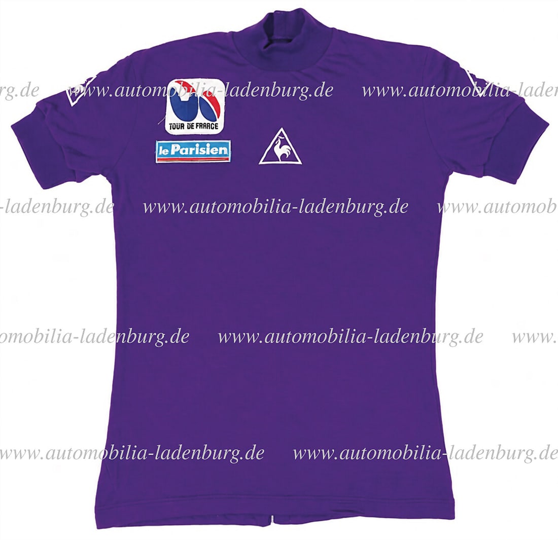 TOUR DE FRANCE Original Tour de France jersey (manufacturer Le Coq Sportif), size 3, Velcro fastener (1 of 2)