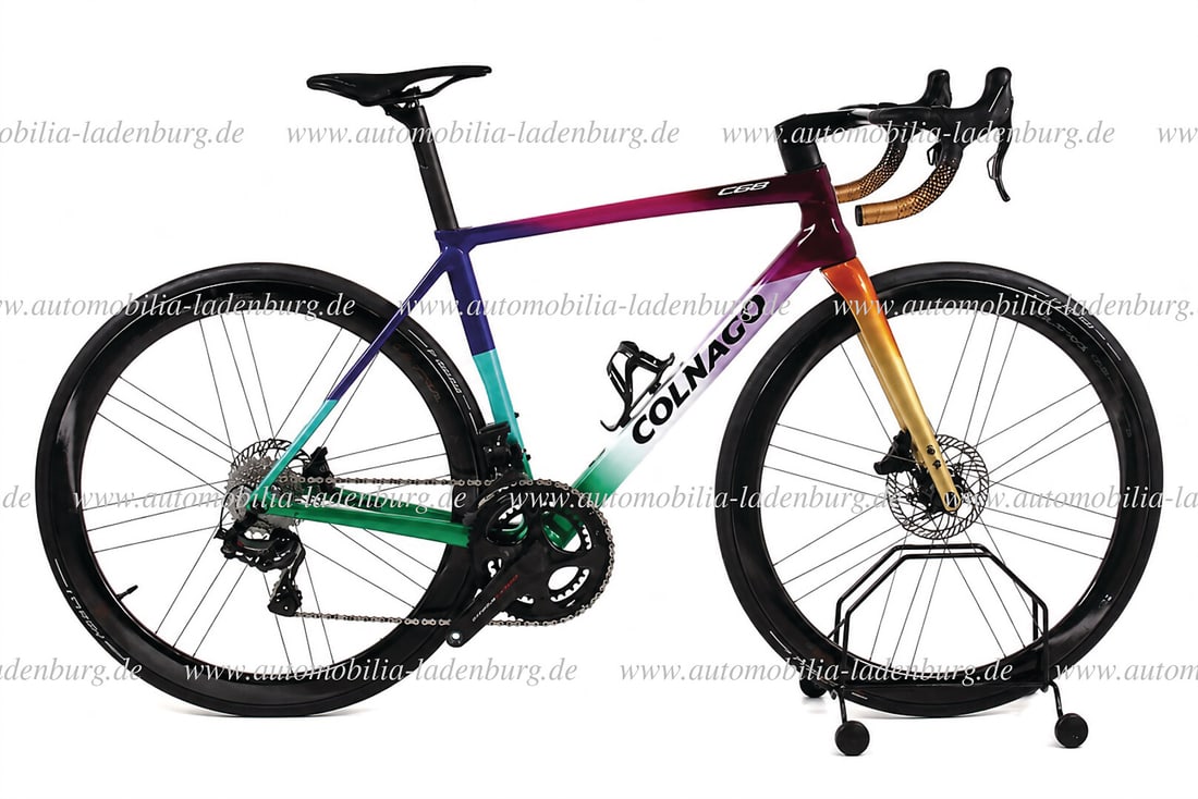 COLNAGO Colnago C68 "MITOKI" Limited Edition with handmade carbon frame "Realizzato a mano in: COLNAGO Colnago C68 "MITOKI" Limited Edition with handmade carbon frame "Realizzato a mano in Italia", complete electronic Campagnolo Super Record EPS groupset with hydraulic disc brakes, Campagnolo B