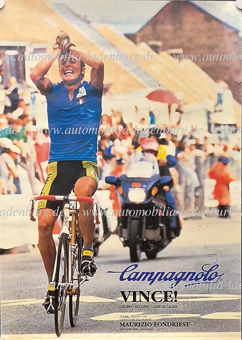 CAMPAGNOLO original Campagnolo advertising poster, Cerchi Sigma "Sieg, gruppo record", 110x70cm, (1 of 1)