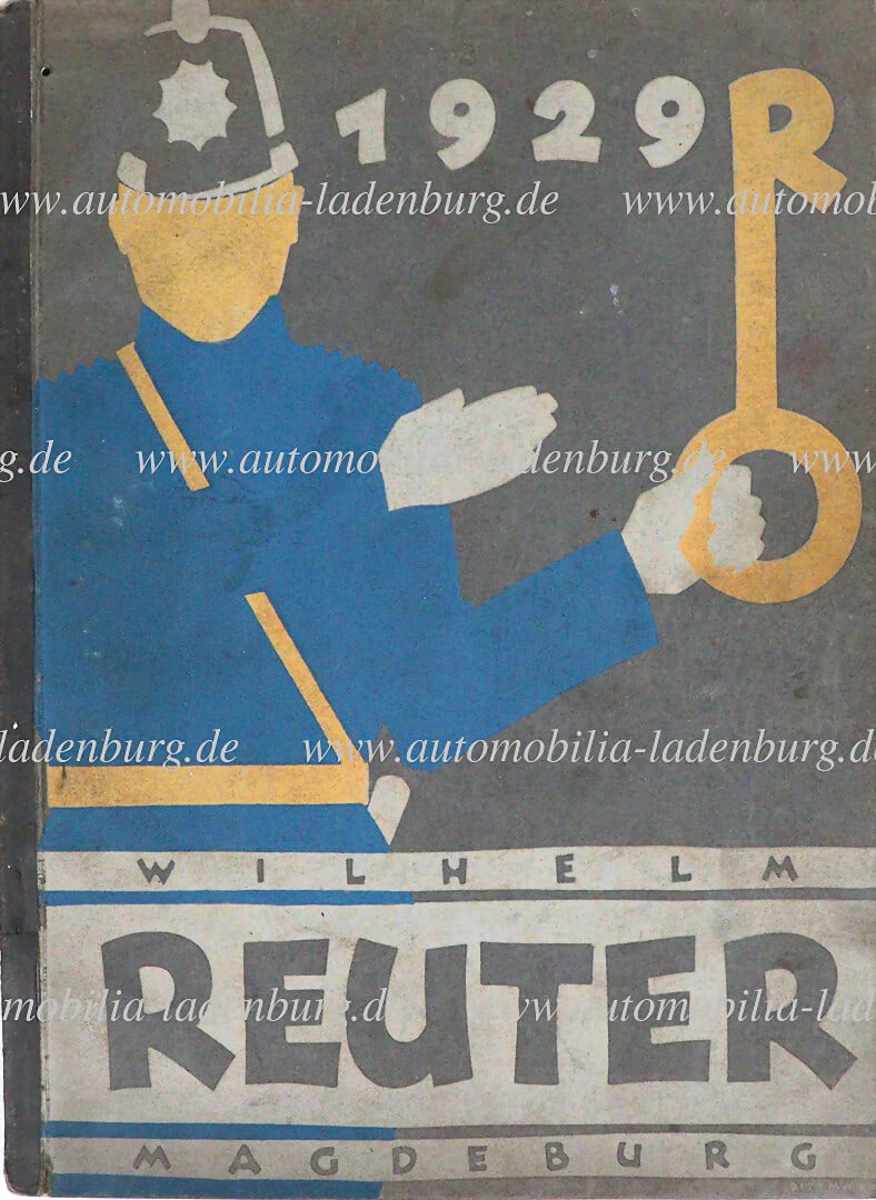 sales catalog, "Wilhelm Reuter, Magdeburg, 1929", radiator figures, tools, household, 280. pages, (1 of 1)