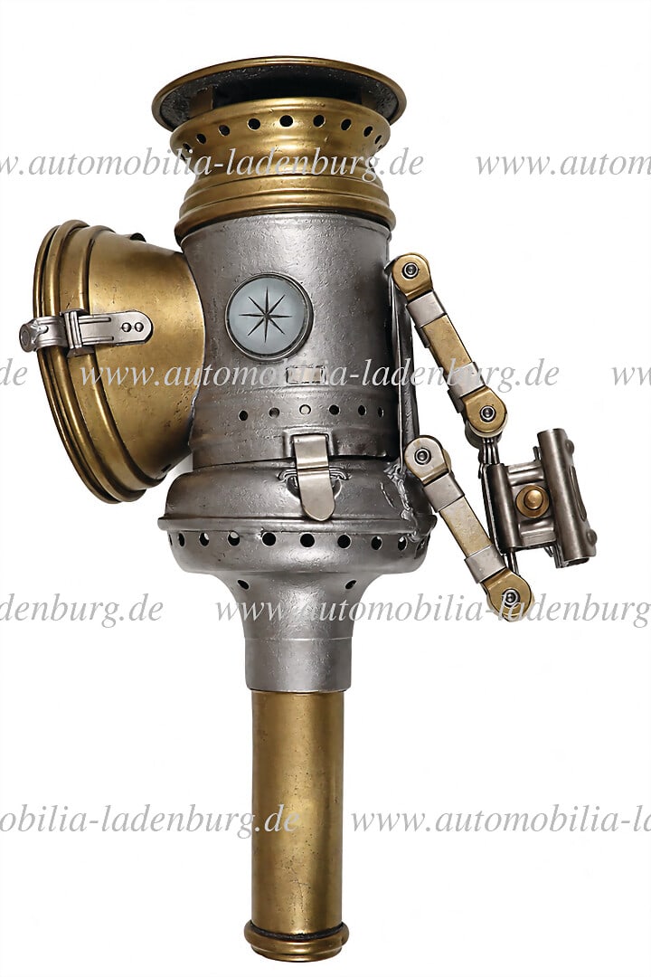 HERMANN RIEMANN GERMANIA Bicycle carbide/acetylene lamp, manufacturer "Hermann Riemann, (1 of 4)