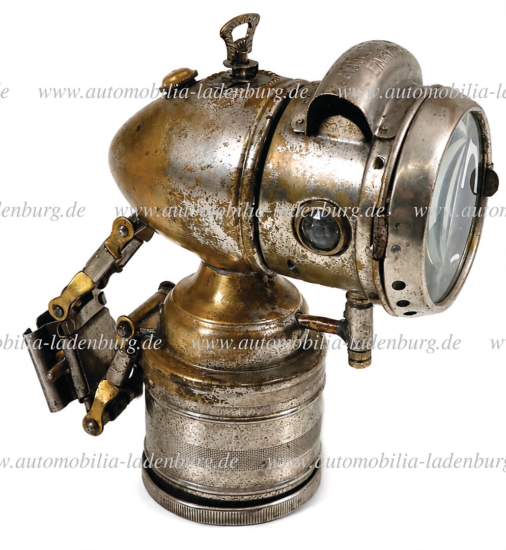 BICYCLE FACTORY AUGUST STUKENBROK EINBECK Bicycle carbide/acetylene lamp, manufacturer (1 of 1)