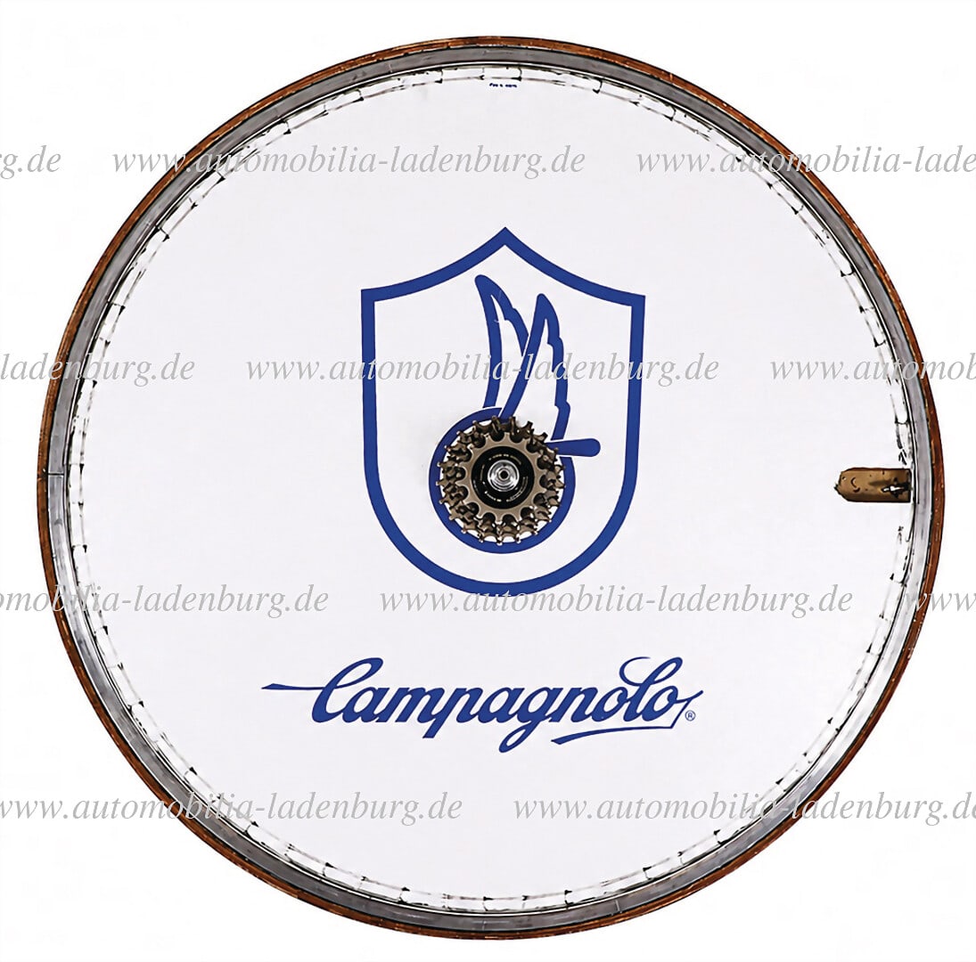 CAMPAGNOLO Road bike rim (rear), "Campagnolo", disc-wheel, with tire, diameter 62cm, good condition (1 of 1)