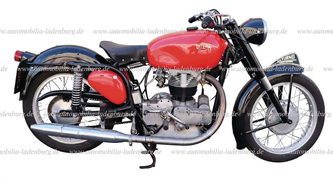 GILERA approx. 1947-1948, Gilera Saturno Competizione, rare Italian 500 cmÂ³ sports single: GILERA approx. 1947-1948, Gilera Saturno Competizione, rare Italian 500 cmÂ³ sports single cylinder from the early post-war period, year of manufacture dated to approx. 1947-1948 based on fr
