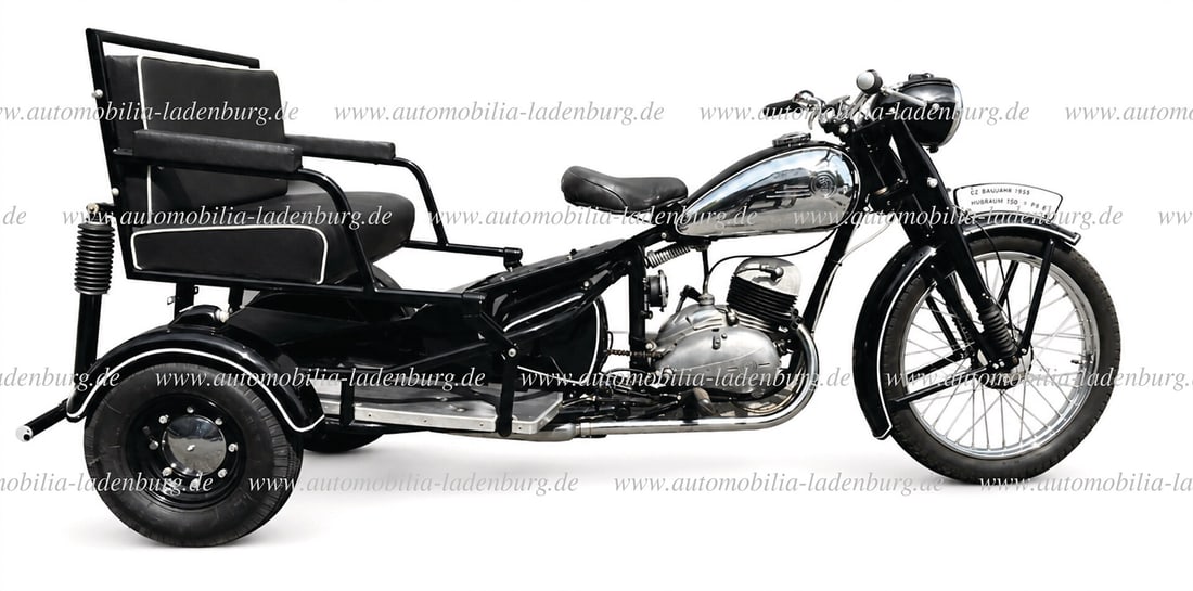 CZ 1953, CZ "The Rickshaw Motor Tricycle", unusual tricycle based on a Czechoslovakian ÄŒ (1 of 9)